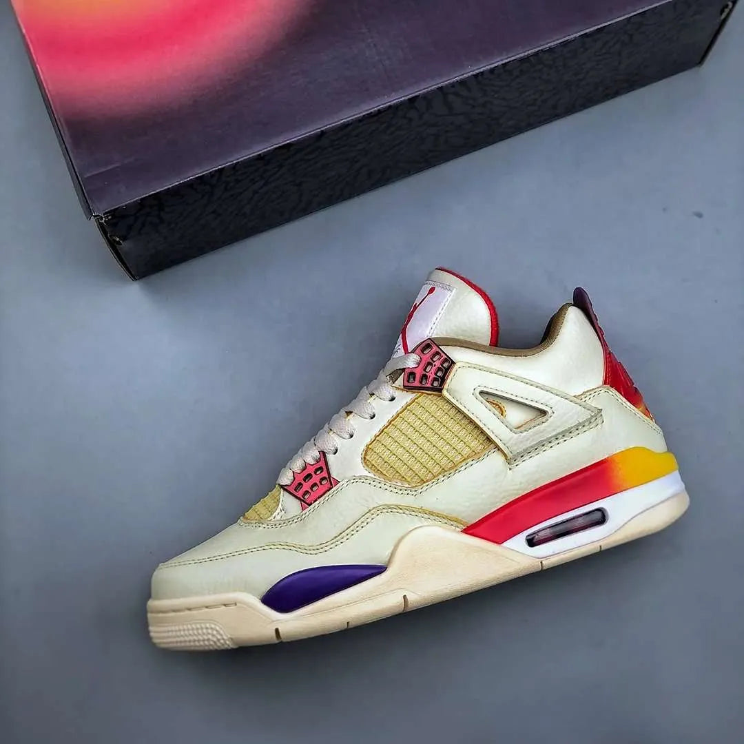 J Balvin x AJ 4 Medellín Sunset Shoes Sneakers - nk0004249 image 7