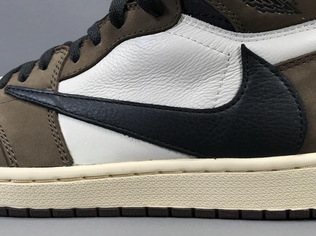 Travis Scott x AJ 1 High OG Mocha Shoes Sneakers – nk0000014 image 6