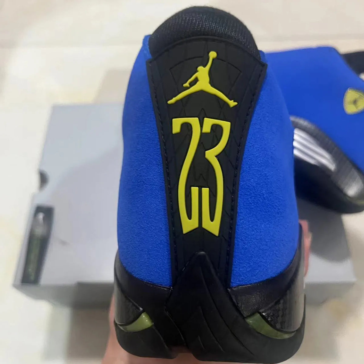 AJ 14 Ferrari Blue Shoes Sneakers - nk0004580 image 10