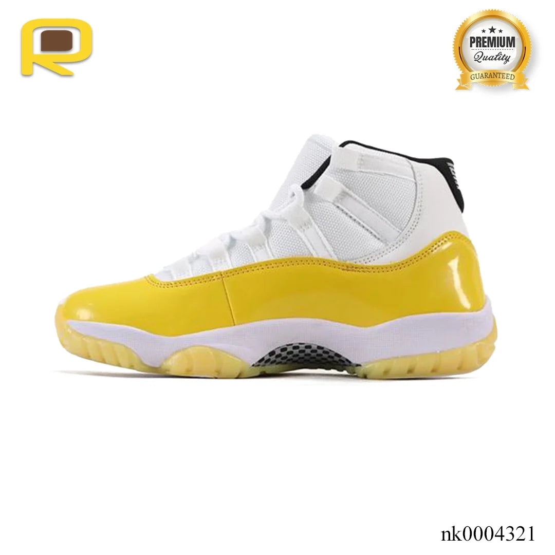 AJ 11 White Yellow Shoes Sneakers - nk0004321 image 1