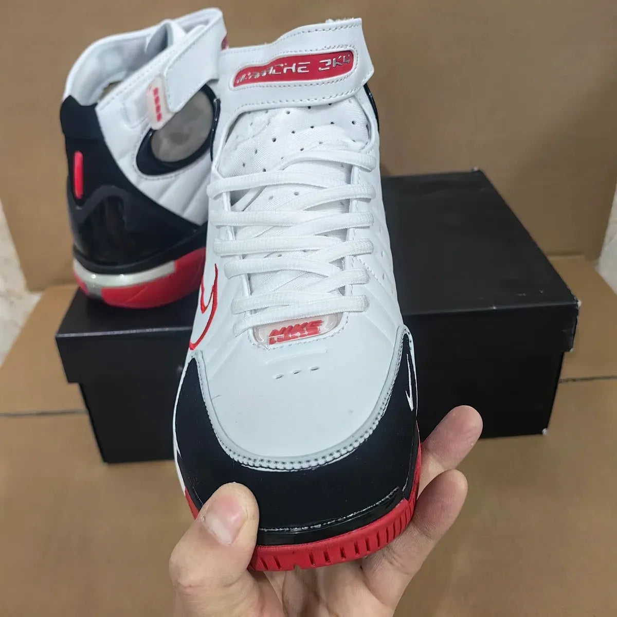Air Zoom Huarache 2K4 White/Varsity Red Shoes Sneakers – nk0004796 image 9