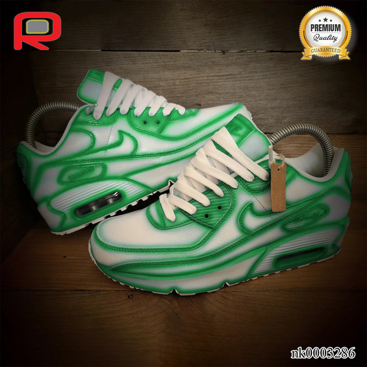 AM 90 Green Cartoon Custom Shoes Sneakers - nk0003286 image 2