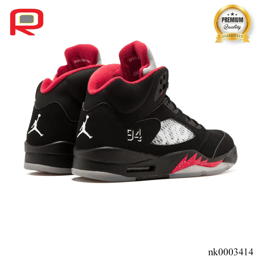AJ 5 Retro Supreme Black Shoes Sneakers - nk0003414 image 4
