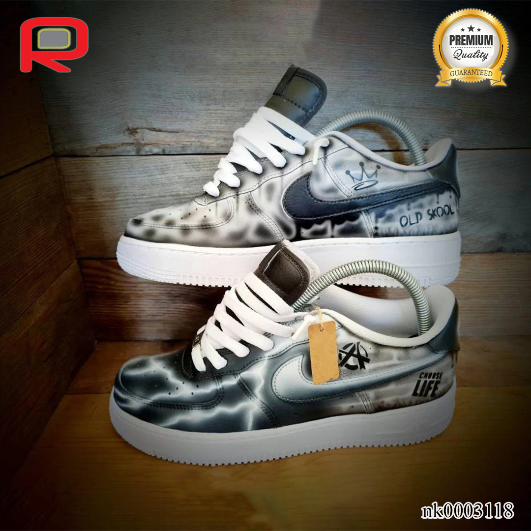 AF 1 Grey Brick Art Custom Shoes Sneakers - nk0003118 image 2