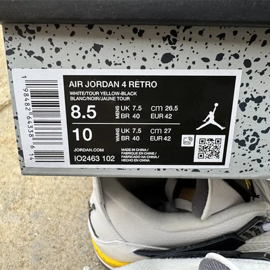 AJ 4 "Rare Air" 'Tour Yellow' (2026) Shoes Sneakers - nk0005427 image 15
