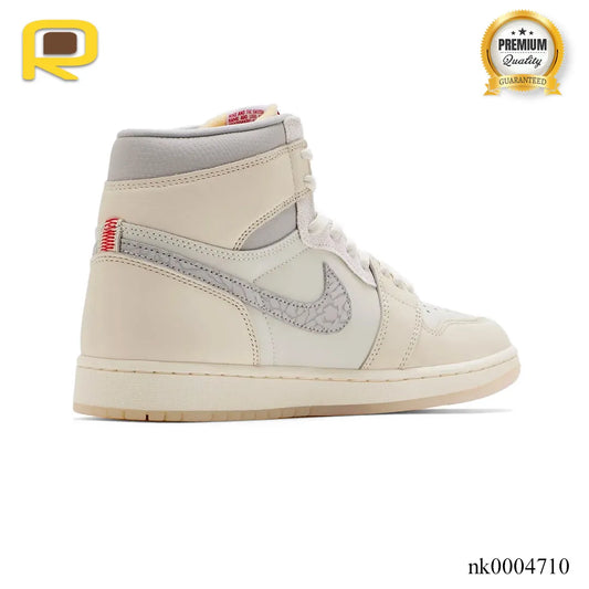AJ 1 High OG Sail Elephant Print Shoes Sneakers – nk0004710 image 2