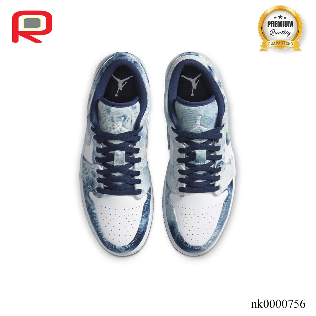 AJ 1 Low SE "Washed Denim"  Shoes Sneakers - nk0000756 image 2