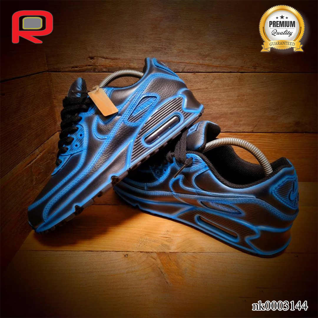 AM 90 Neon Blue Cartoon Custom Shoes Sneakers - nk0003144 image 5