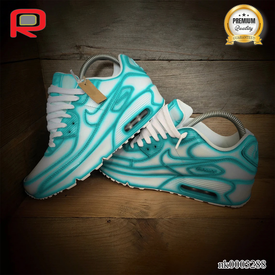 AM 90 Turquoise Cartoon Custom Shoes Sneakers - nk0003288 image 4