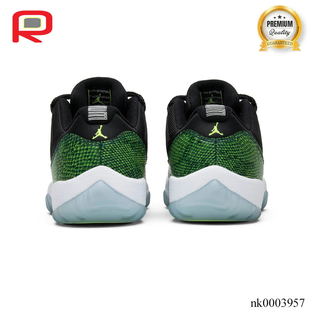 AJ 11 Low Green Snakeskin Shoes Sneakers - nk0003957 image 3