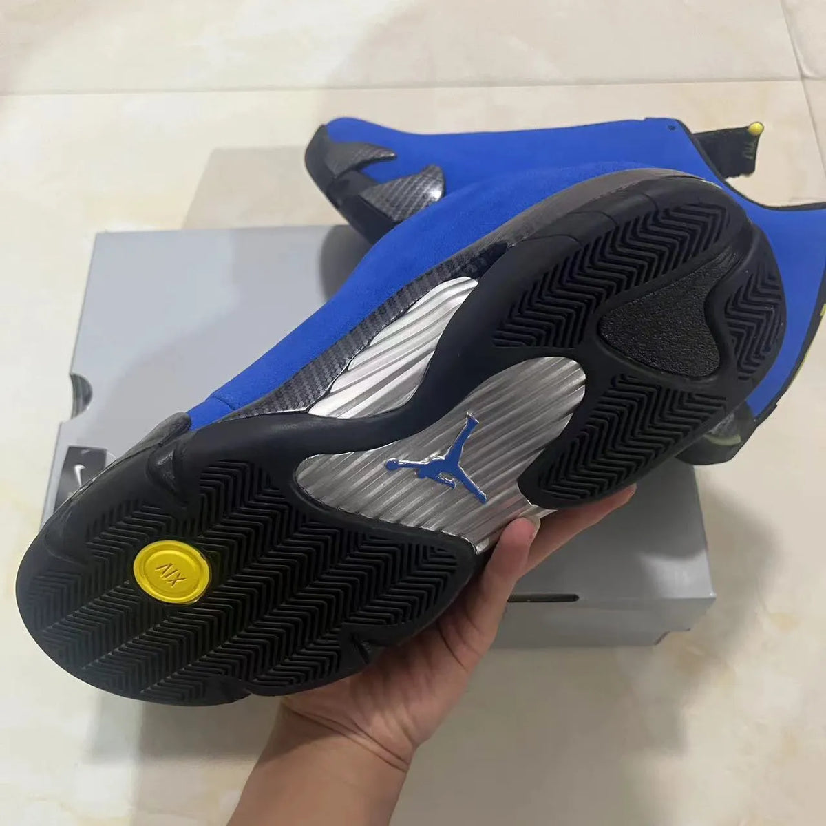 AJ 14 Ferrari Blue Shoes Sneakers - nk0004580 image 4