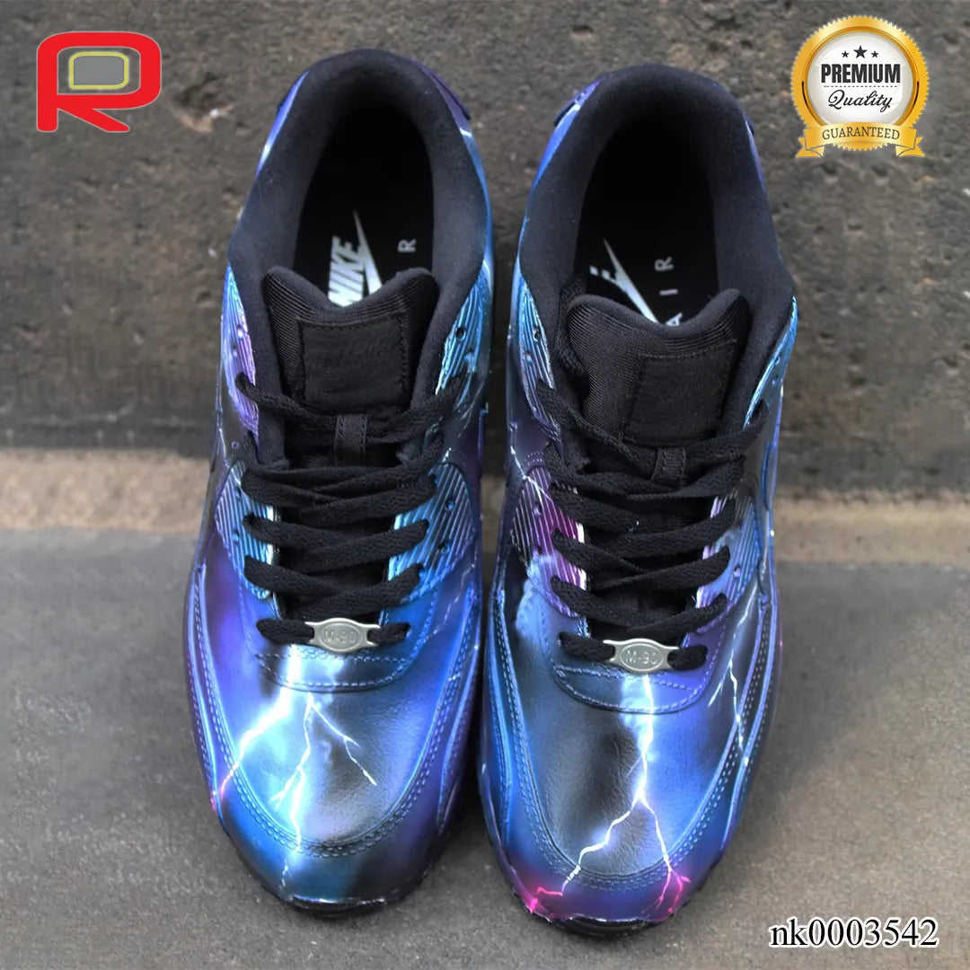 AM 90 Thunderstorm Custom Shoes Sneakers - nk0003542 image 1