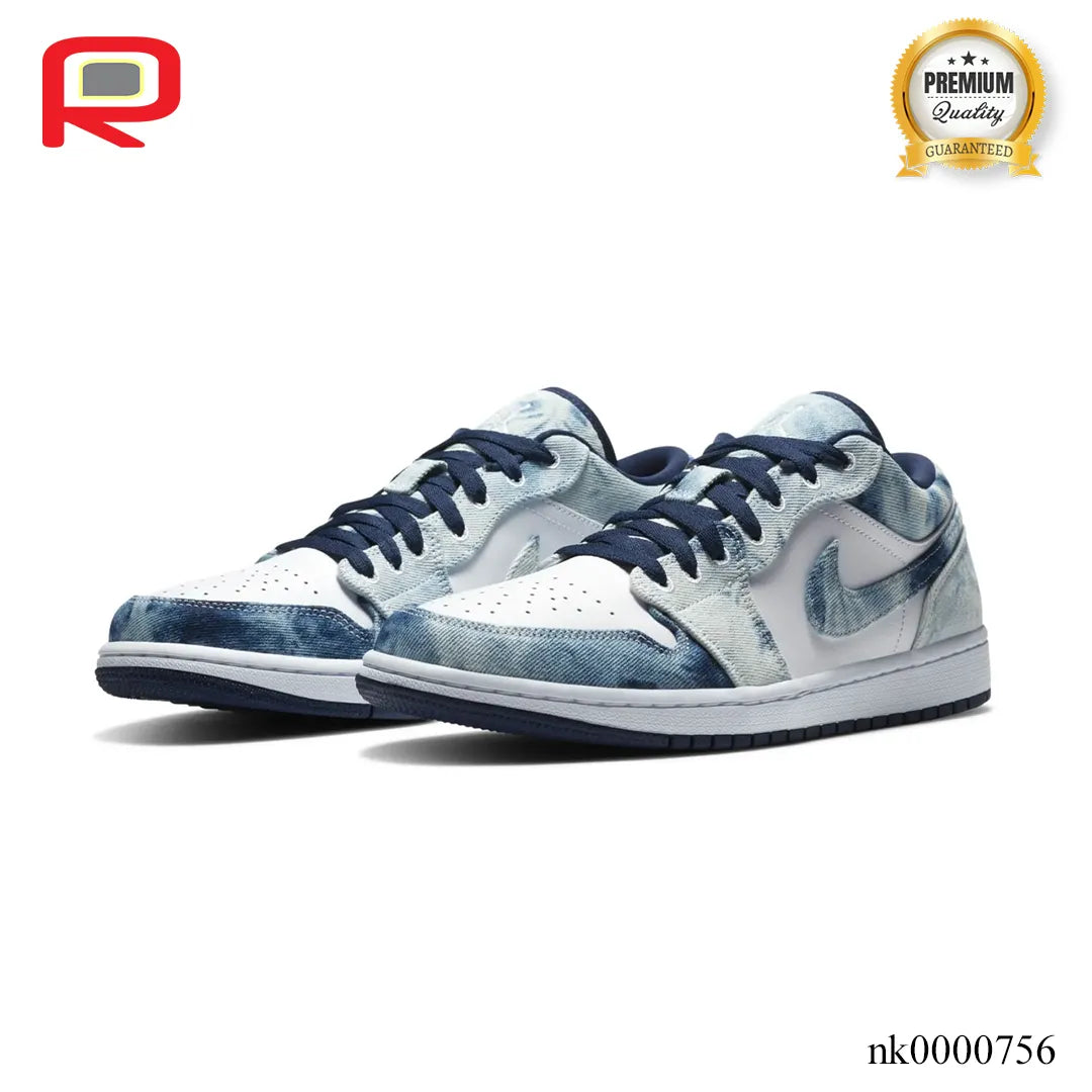 AJ 1 Low SE "Washed Denim"  Shoes Sneakers - nk0000756 image 1
