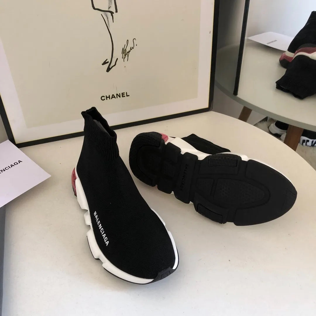 BLCG Speed Clear Sole Black Red Shoes Sneakers - bl0000031 image 4
