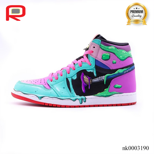 AJ 1 High Painted Angelus Edition Custom Shoes Sneakers - nk0003190 image 2