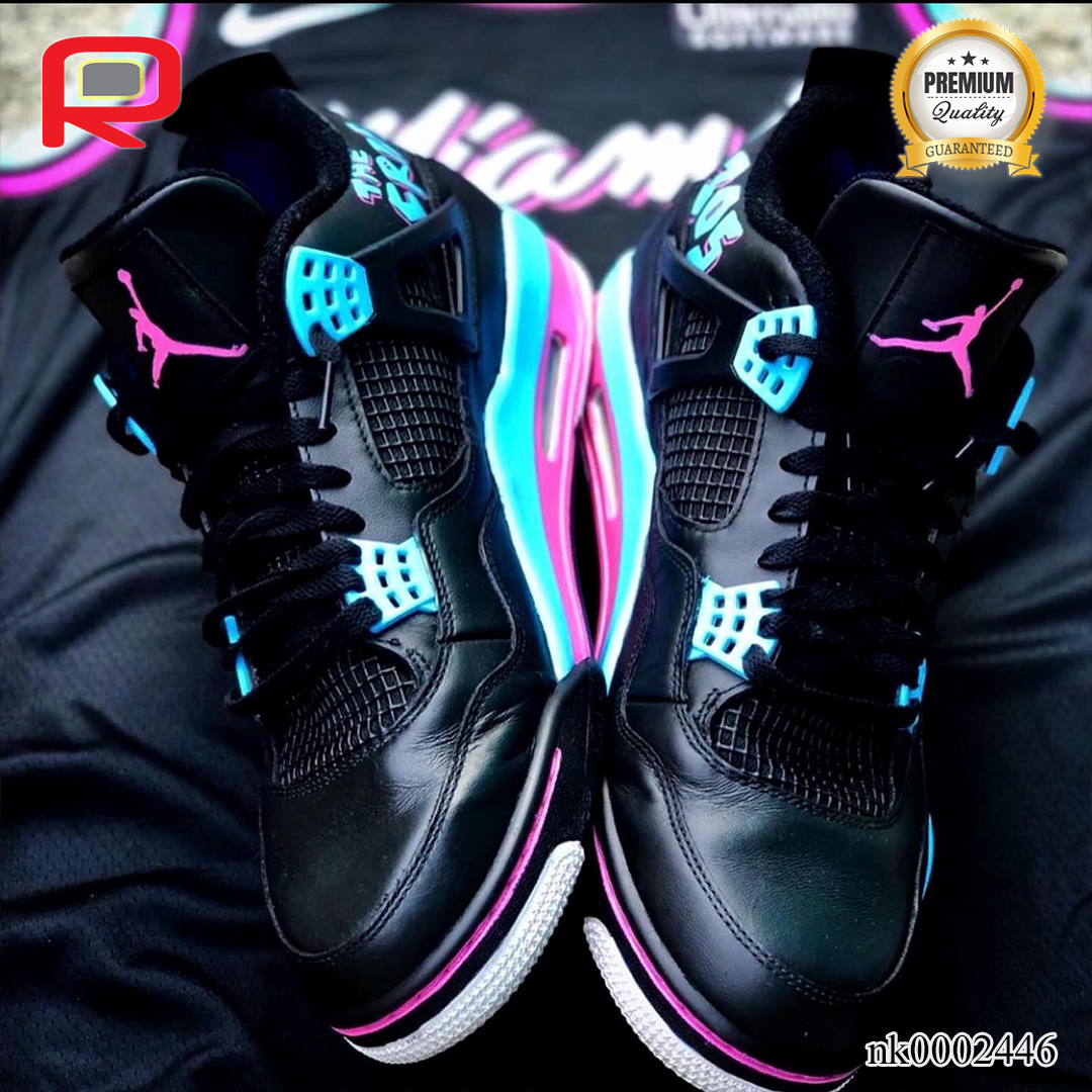 AJ 4 Liberty City Custom Shoes Sneakers - nk0002446 image 1