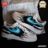 AF 1 Handmade Spray Painting Black Mutant Custom Shoes Sneakers - nk0002931 image 0