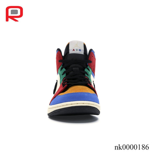 AJ 1 Mid SE Fearless Blue the Great Shoes Sneakers - nk0000186-2 image 2