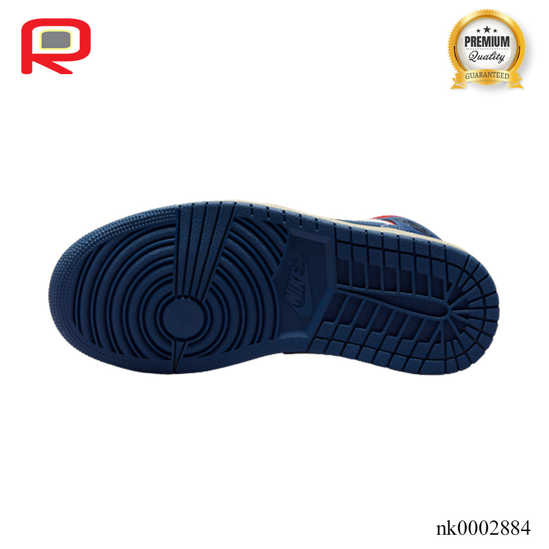 AJ 1 Mid French Blue Gym Red Shoes Sneakers - nk0002884 image 4