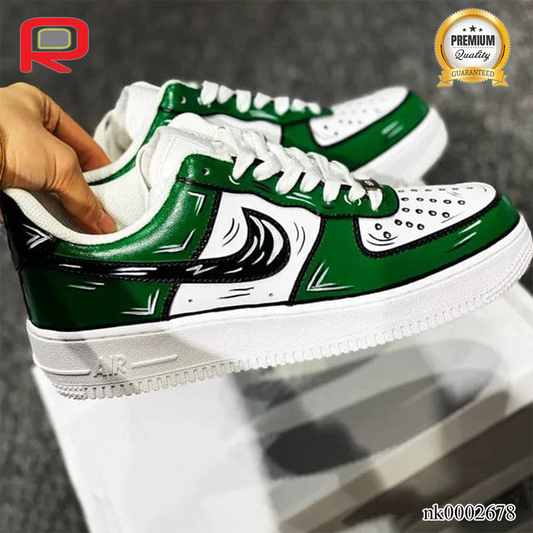 AF 1 Darkish Green Cartoon Custom Shoes Sneakers - nk0002678 image 2