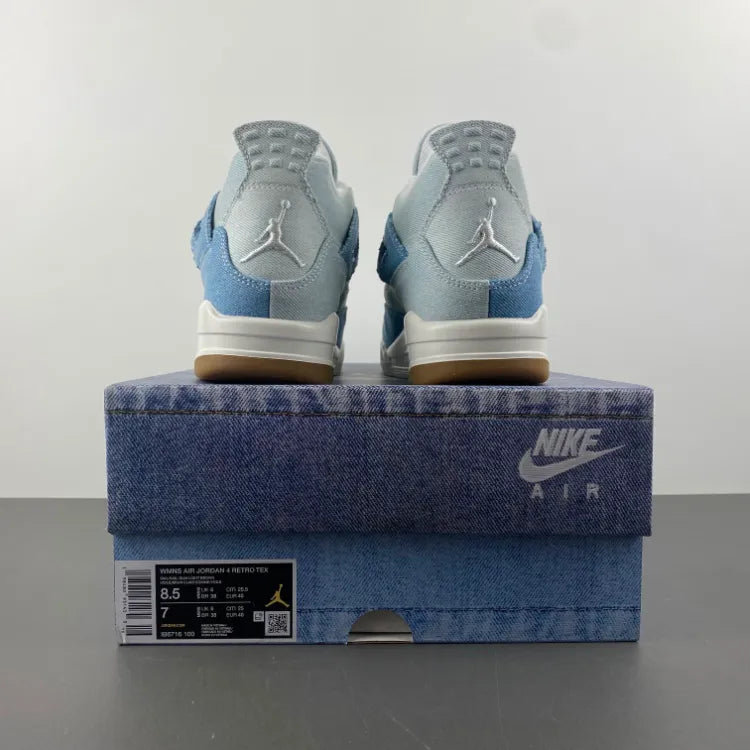 AJ 4 Denim Worn Blue Shoes Sneakers – nk0004418 image 5