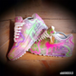 AM 90 Pink-Purple Graffiti Custom Shoes Sneakers - nk0003315 image 1