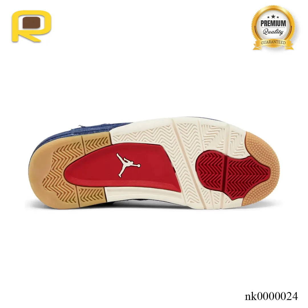 Levi’s x AJ 4 Denim Shoes Sneakers – nk0000024 image 4