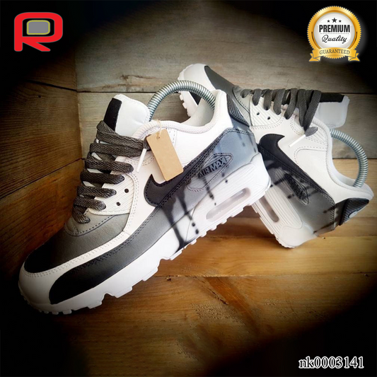 AM 90 Drip Fade-Black Custom Shoes Sneakers - nk0003141 image 2