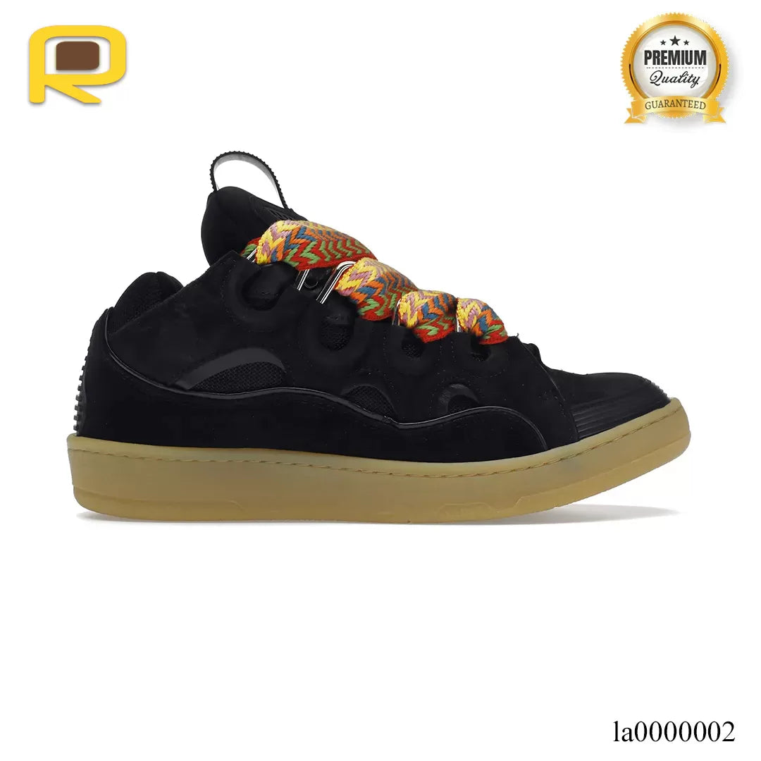 Lanvin Leather Curb Black Shoes Sneakers - la0000002 image 0