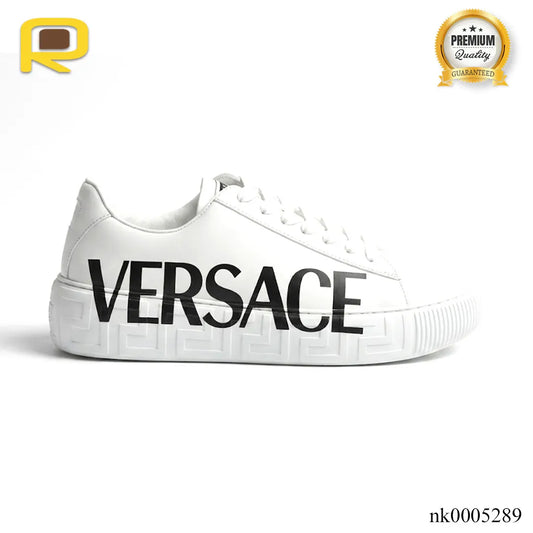 Versace Logo Greca White Shoes Sneakers - nk0005289 image 0