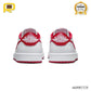 AJ 1 Low OG University Red Shoes Sneakers - nk0003328 image 4