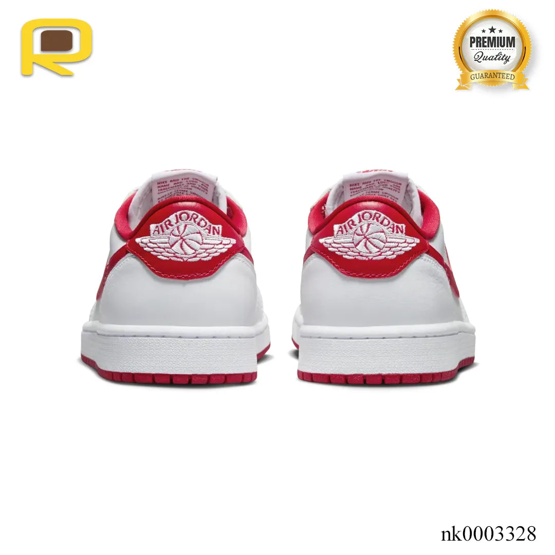 AJ 1 Low OG University Red Shoes Sneakers - nk0003328 image 4