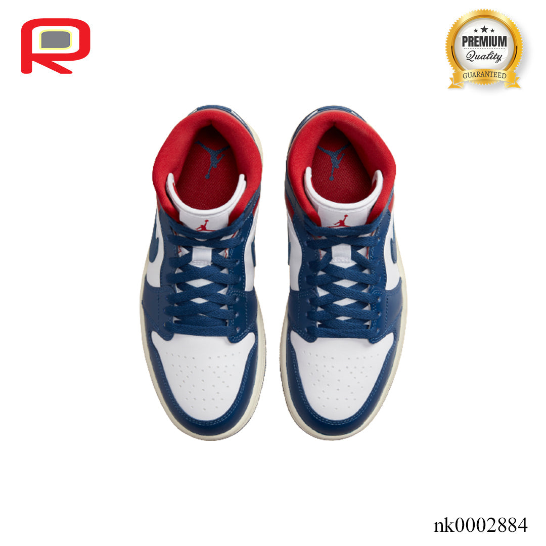 AJ 1 Mid French Blue Gym Red Shoes Sneakers - nk0002884 image 3