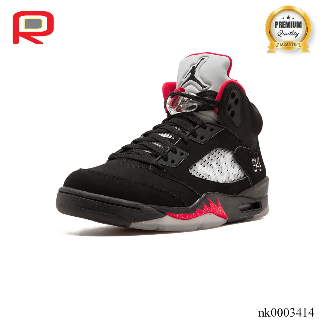 AJ 5 Retro Supreme Black Shoes Sneakers - nk0003414 image 2