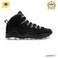 AJ 10 Black And White Stealth Shoes Sneakers - nk0004817 image 0