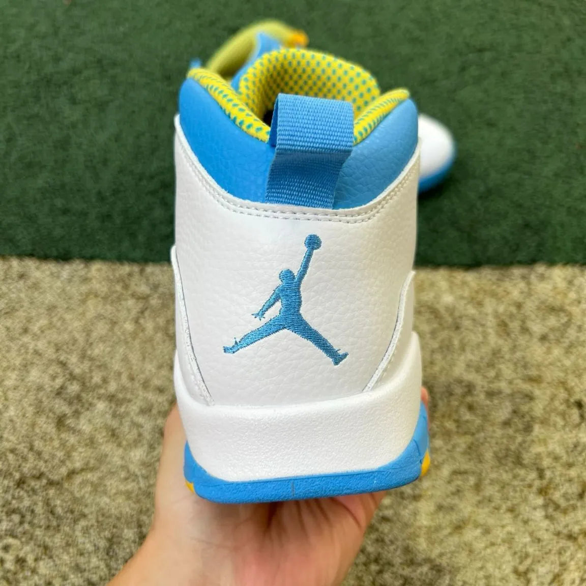 AJ 10 Carolina Blue Yellow Shoes Sneakers – nk0004714 image 6