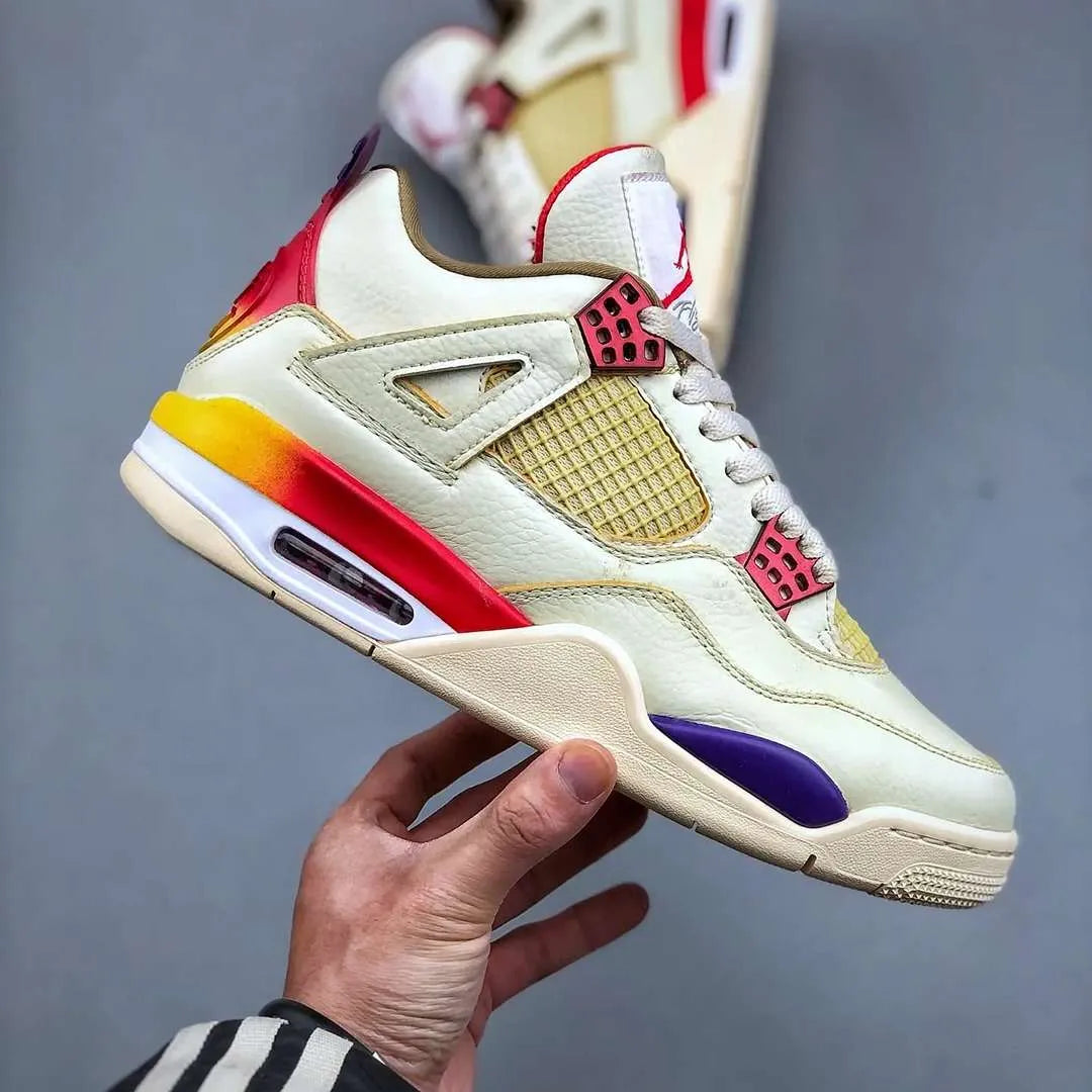 J Balvin x AJ 4 Medellín Sunset Shoes Sneakers - nk0004249 image 4