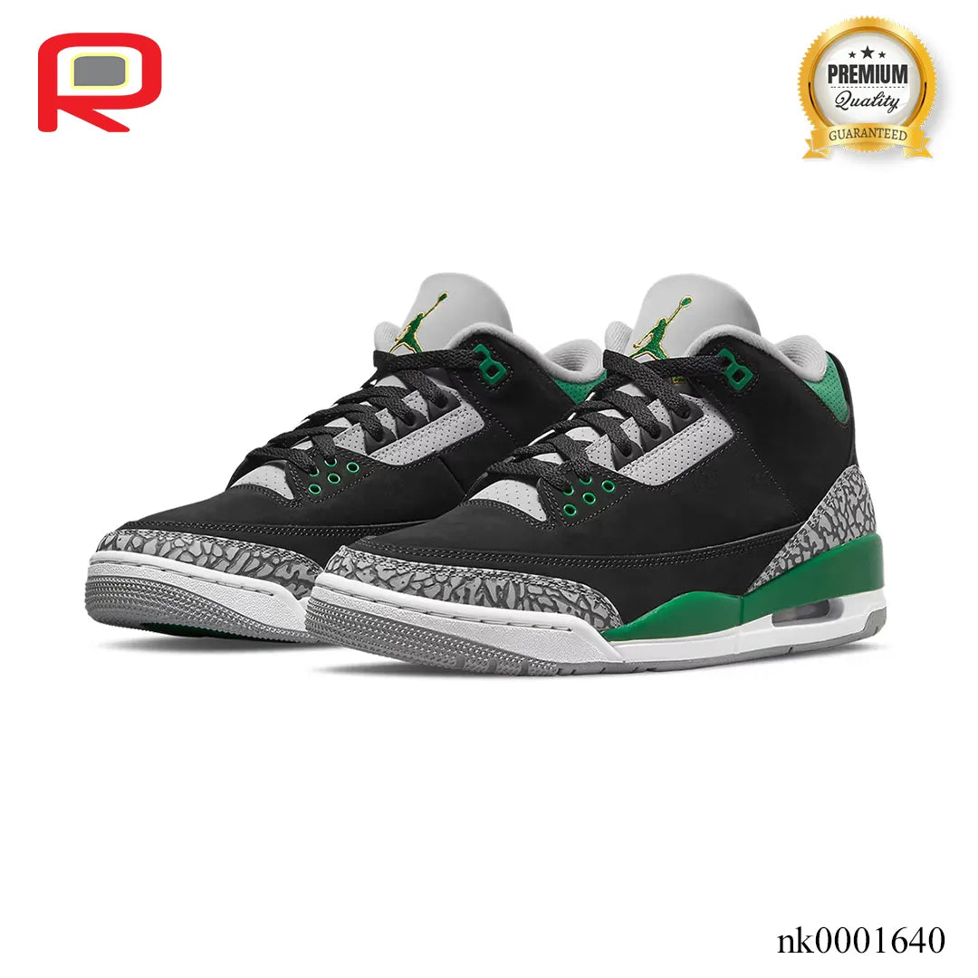 AJ 3 Retro Pine Green Shoes Sneakers - nk0001640 image 2