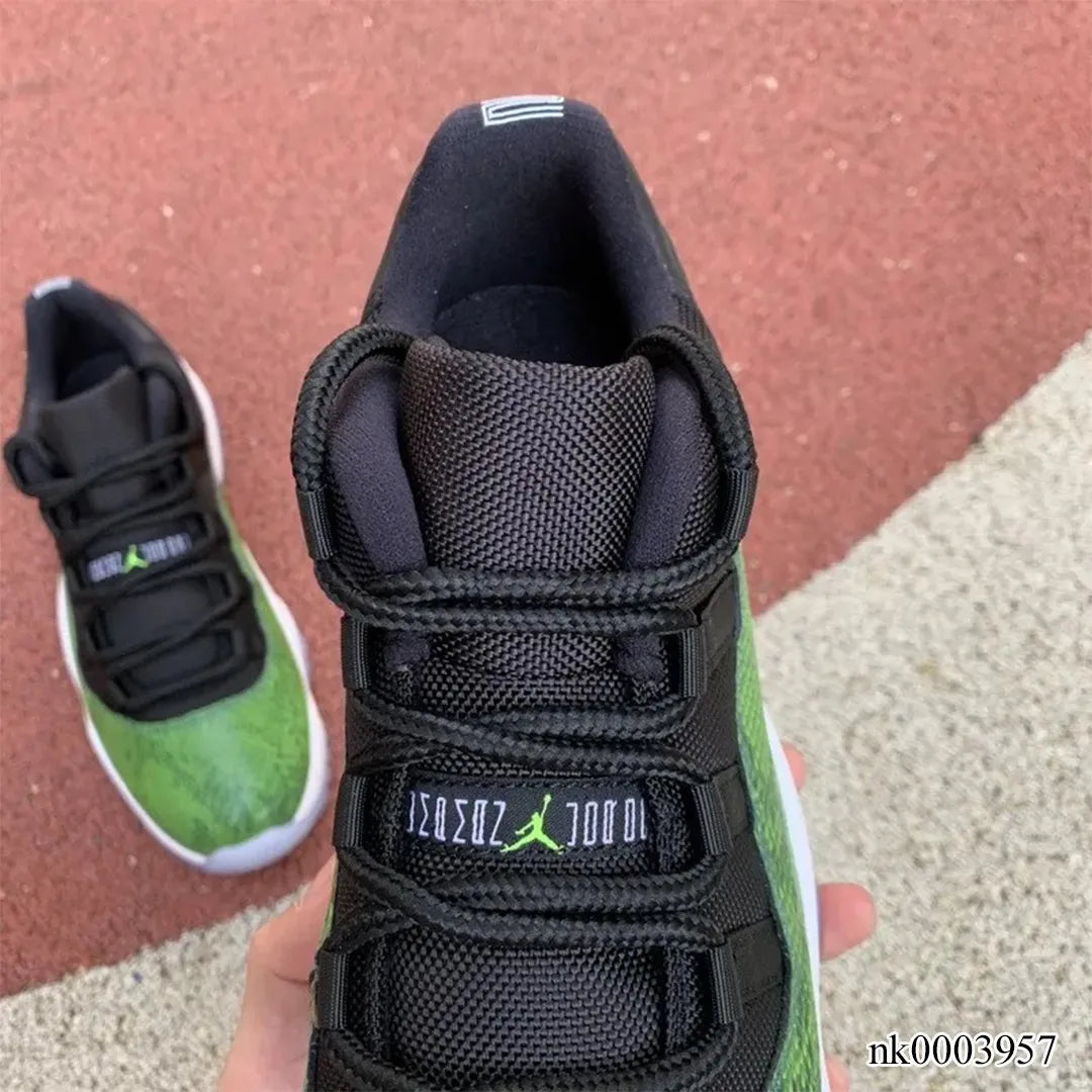 AJ 11 Low Green Snakeskin Shoes Sneakers - nk0003957 image 10