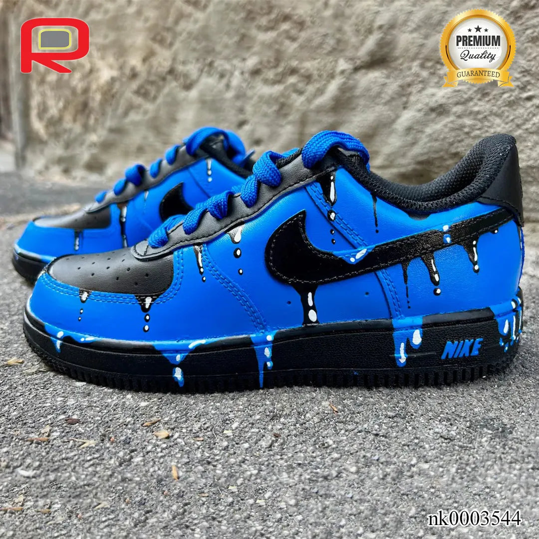 AF 1 Blue Drops Custom Shoes Sneakers - nk0003544 image 2