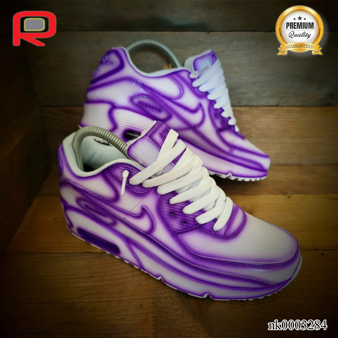 AM 90 Purple Cartoon Custom Shoes Sneakers - nk0003284 image 0