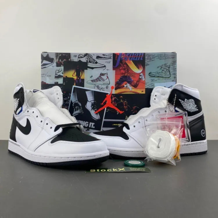 Fragment x Union LA x AJ 1 High OG Black White Shoes Sneakers – nk0004747 image 4