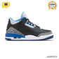 AJ 3 Sport Blue Shoes Sneakers - nk0003820 image 0