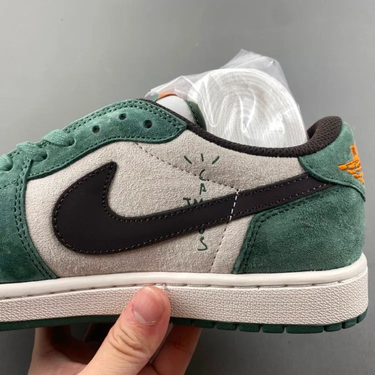 Travis Scott x AJ 1 Low OG SP Green Velvet Shoes Sneakers – nk0004583 image 14