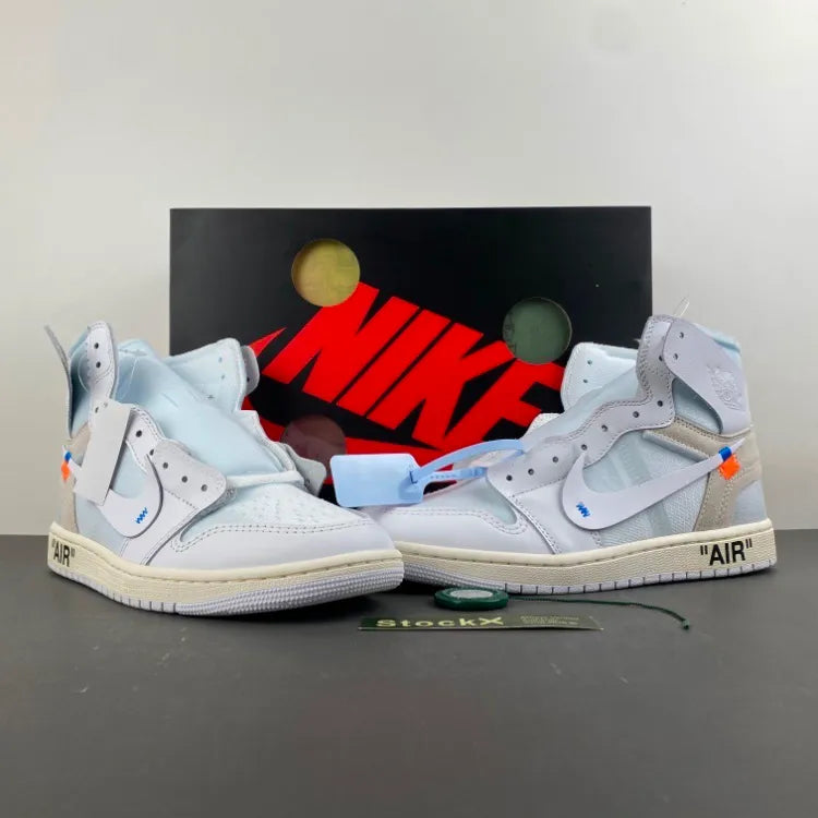 Virgil Abloh Archive x AJ 1 High OG 'Alaska' Shoes Sneakers – nk0004931 image 10
