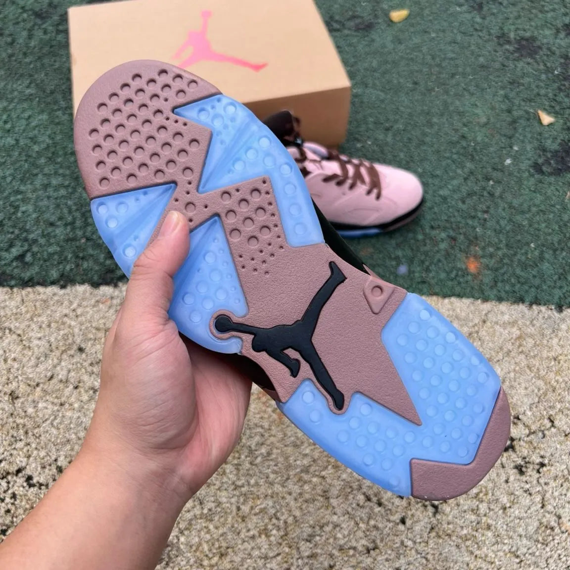 A Ma Maniere x AJ 6  SP Black Smokey Mauve Shoes Sneakers - nk0004756 image 5