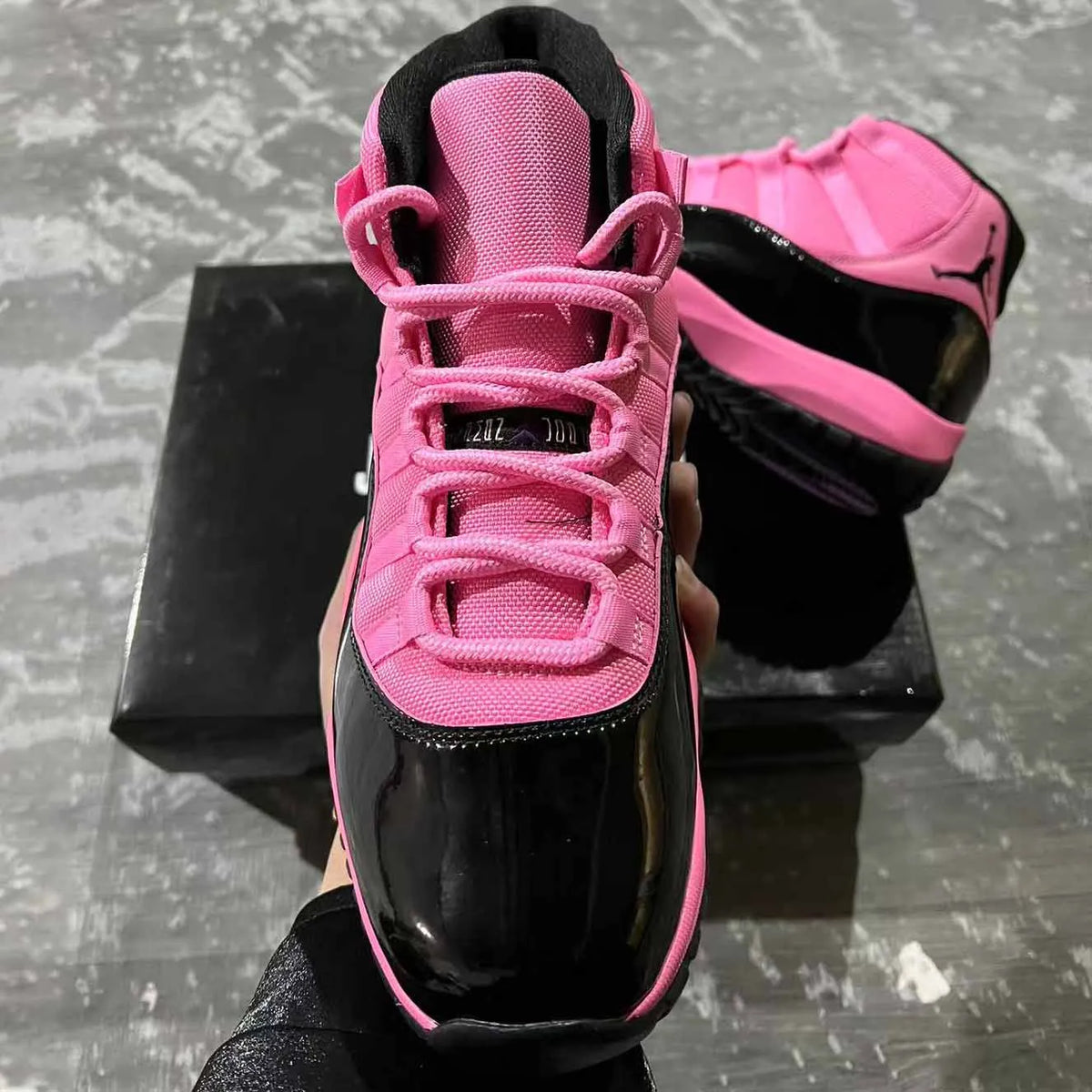 AJ 11 Black Pink Shoes Sneakers - nk0004315 image 7
