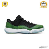 AJ 11 Low Green Snakeskin Shoes Sneakers - nk0003957 image 0