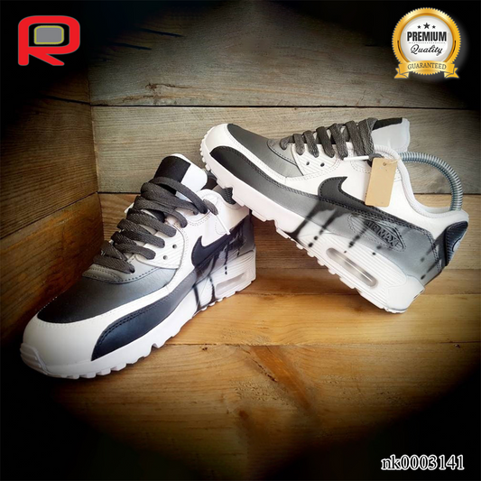AM 90 Drip Fade-Black Custom Shoes Sneakers - nk0003141 image 0