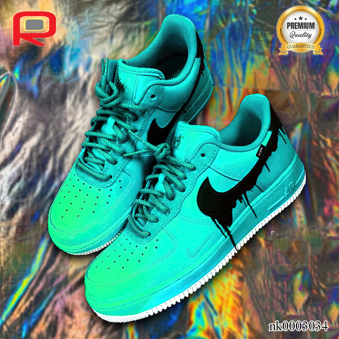 AF 1 Low Top Ombre Drip 3 Custom Shoes Sneakers - nk0003034 image 0